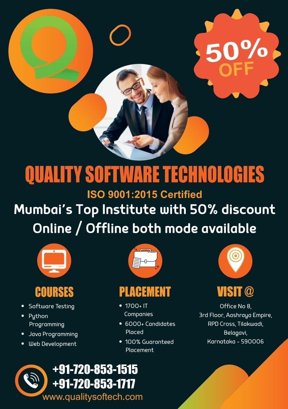 Top IT Training institute in Belgaum-Karnataka (Quality Software Technologies)